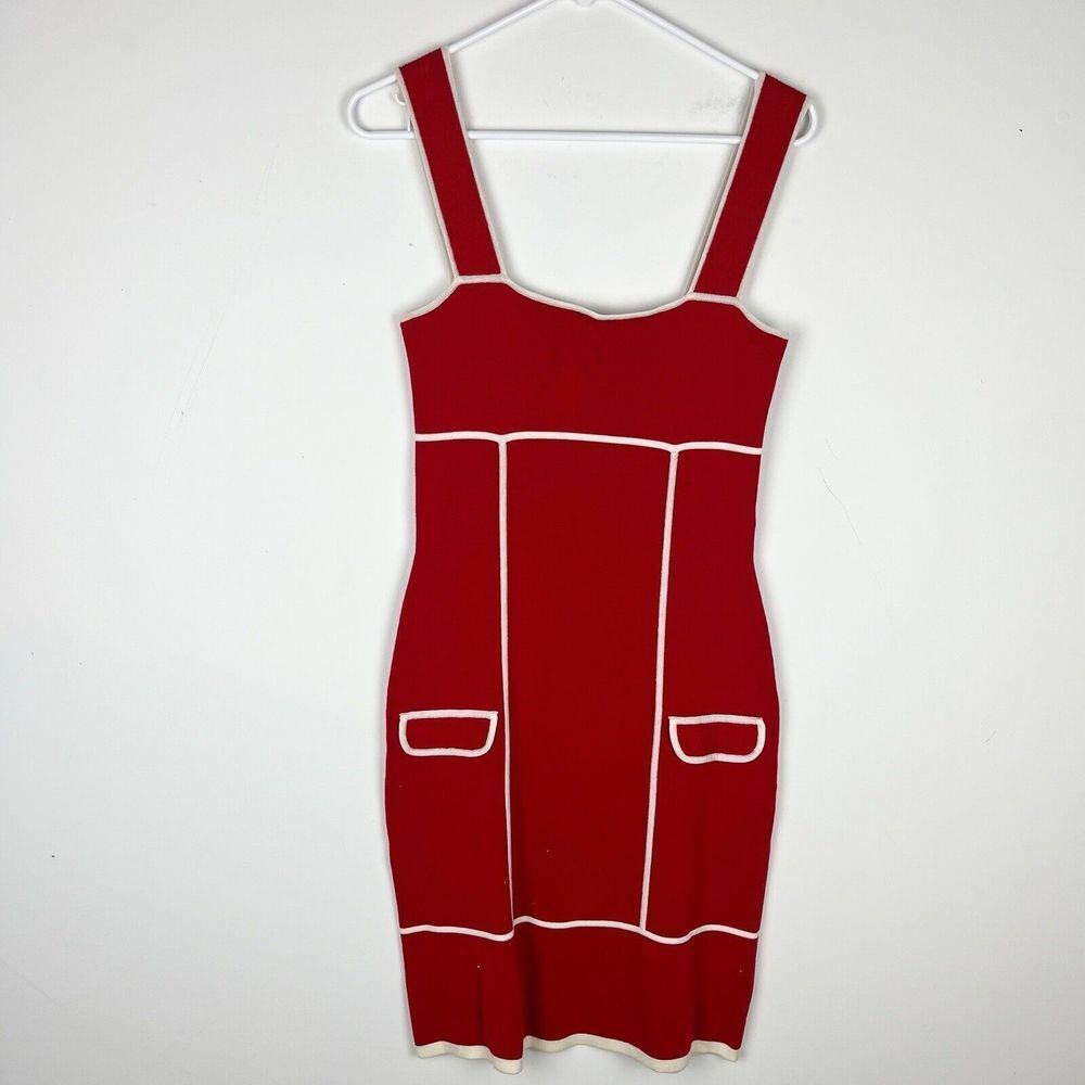 DIANE von FURSTENBERG GLORIOSO RED/WHITE DRESS Sz P​​​